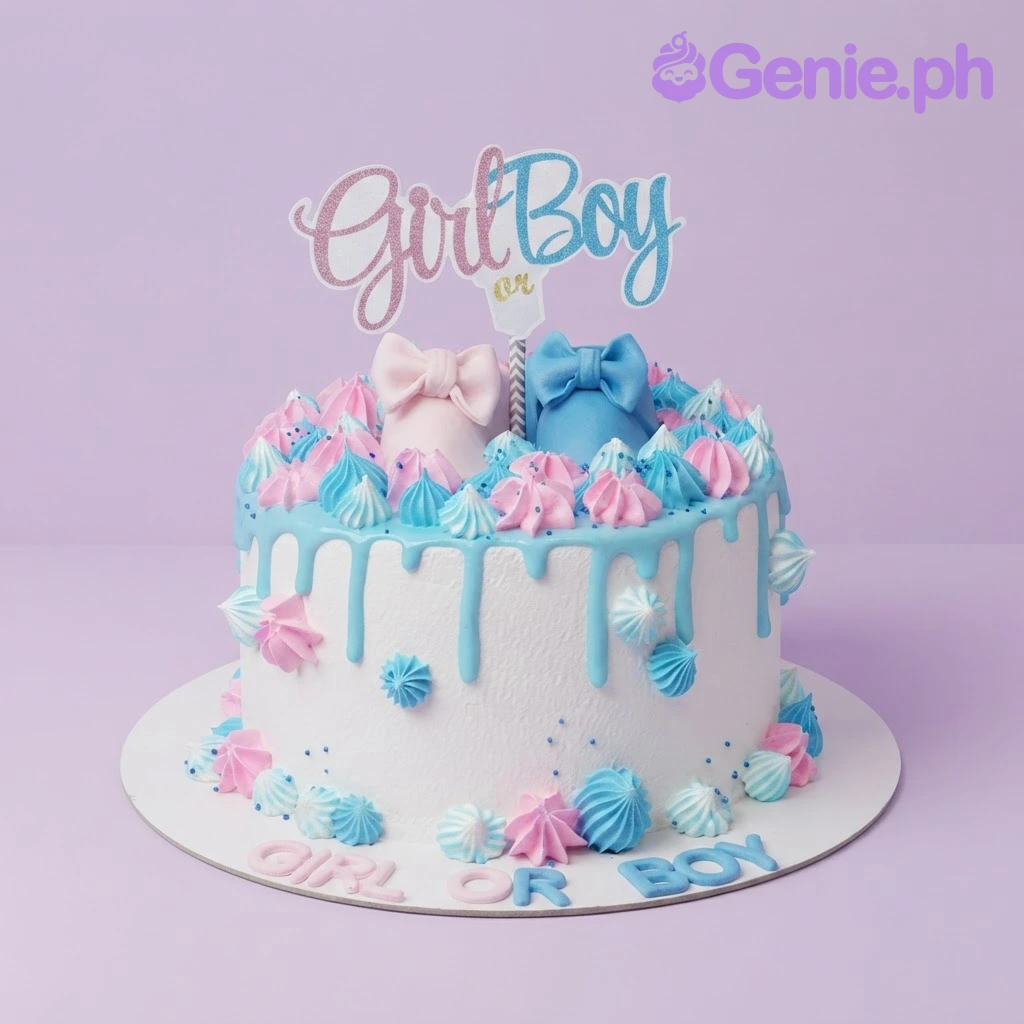 Gender Reveal Cake