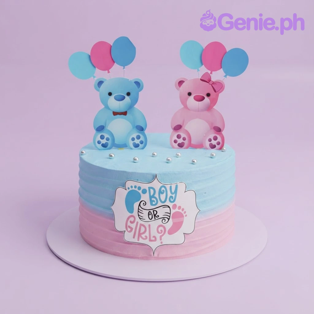 Gender Reveal Cake