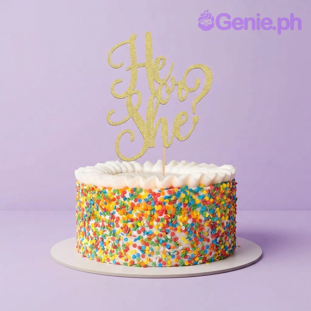 Gender Reveal Cake