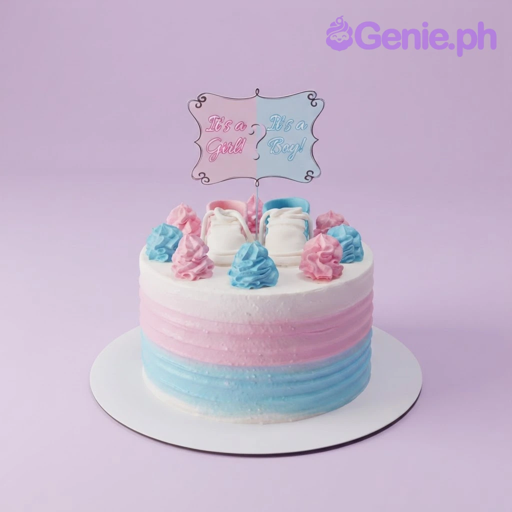 Gender Reveal Cake