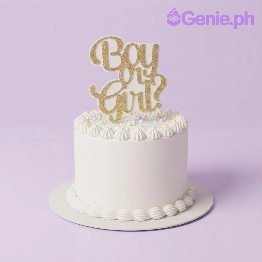 Gender Reveal Cake