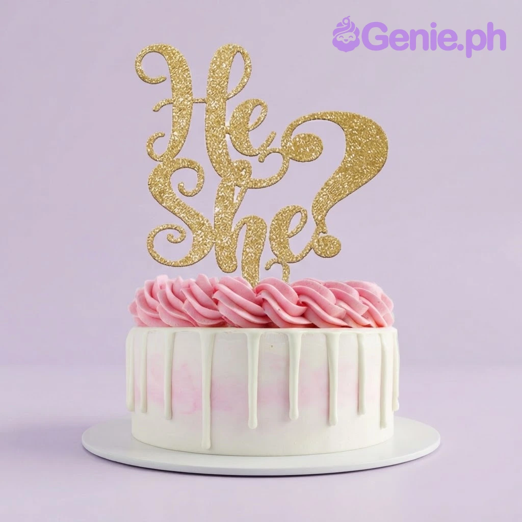 Gender Reveal Cake