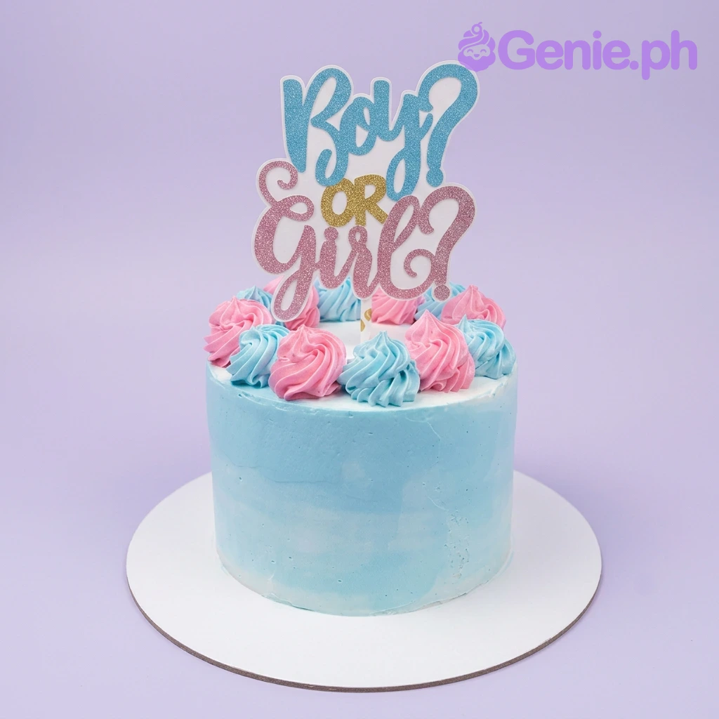Gender Reveal Cake Gender Reveal Cake