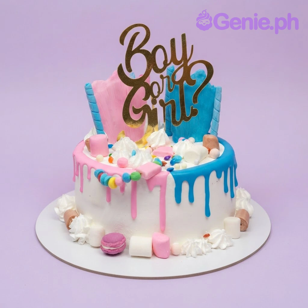 Gender Reveal Cake