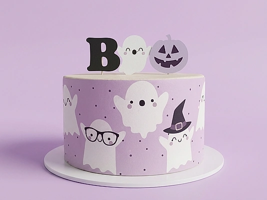 Ghost Halloween Cake
