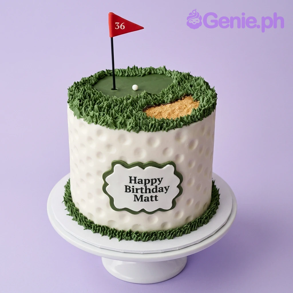 Golf Birthday Cake