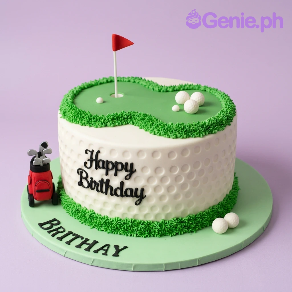 Golf Birthday Cake