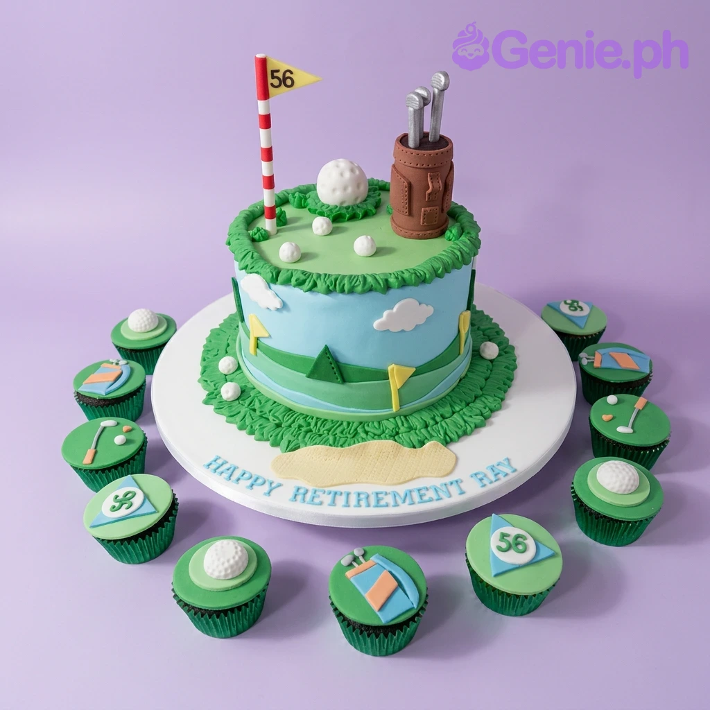 Golf Retirement Cake