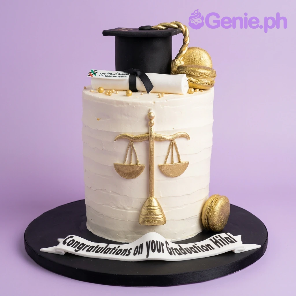 Graduation Law Justice League Cake Design
