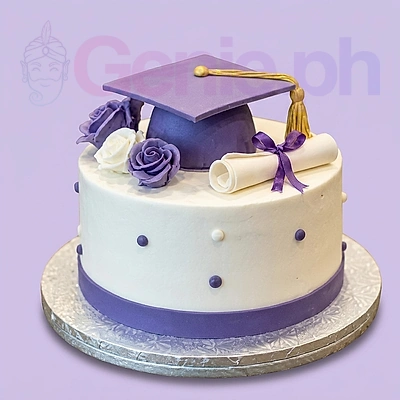 Graduation Ribbon Cake Design