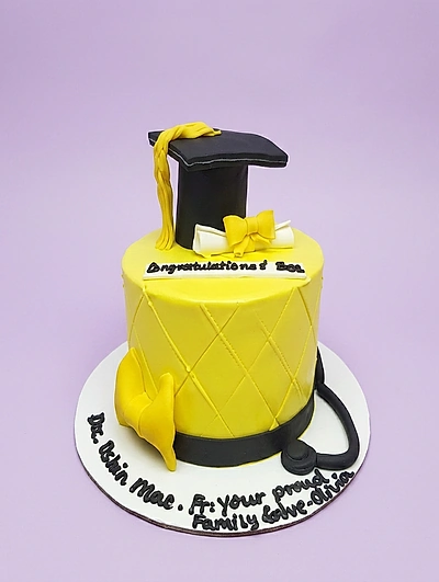 Graduation Chiffon Cake Design Graduation Chiffon Cake Design