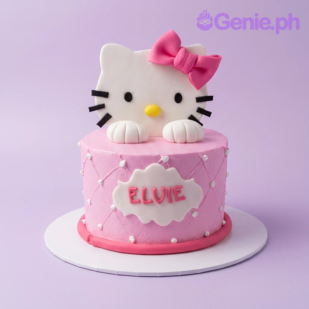 Hello Kitty Fifty Cake Design