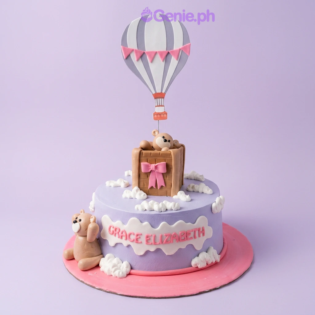 Hot Air Balloon Bear Cake Hot Air Balloon Bear Cake