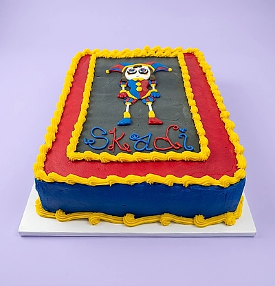 Jester Edible Photo Birthday Cake Design