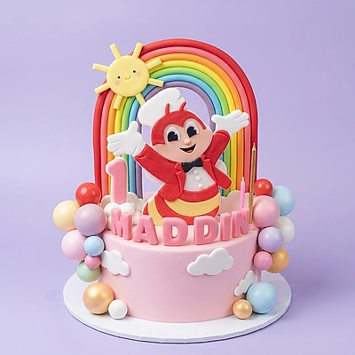 Jollibee Rainbow Chef Cake Design