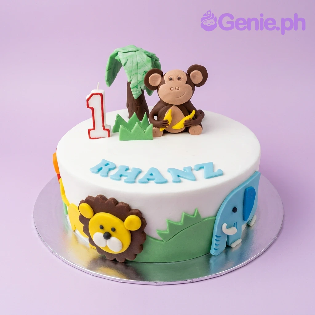 Jungle Animal Anime Cake Design Jungle Animal Anime Cake Design