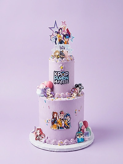 K-pop Theme Multi Tier Cake Design
