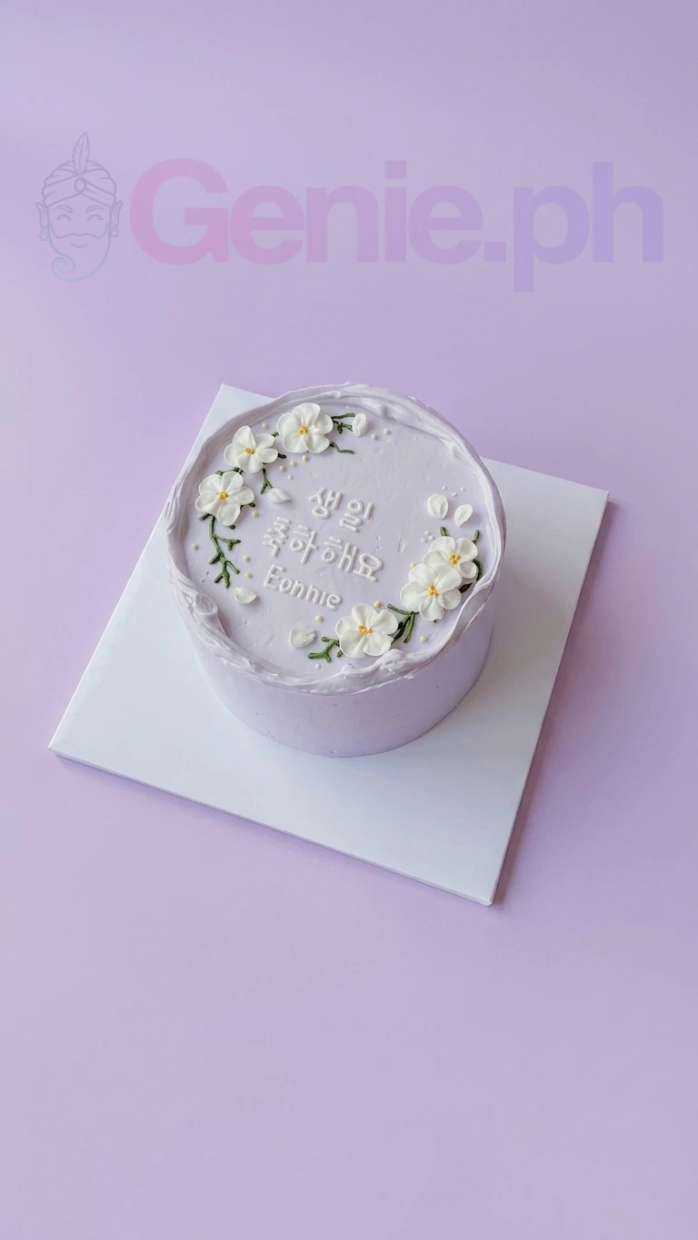 Korean Minimalist Cake