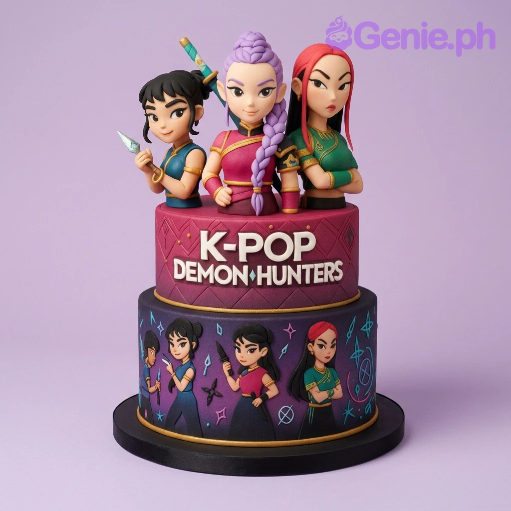 Kpop Demon Hunters Cake