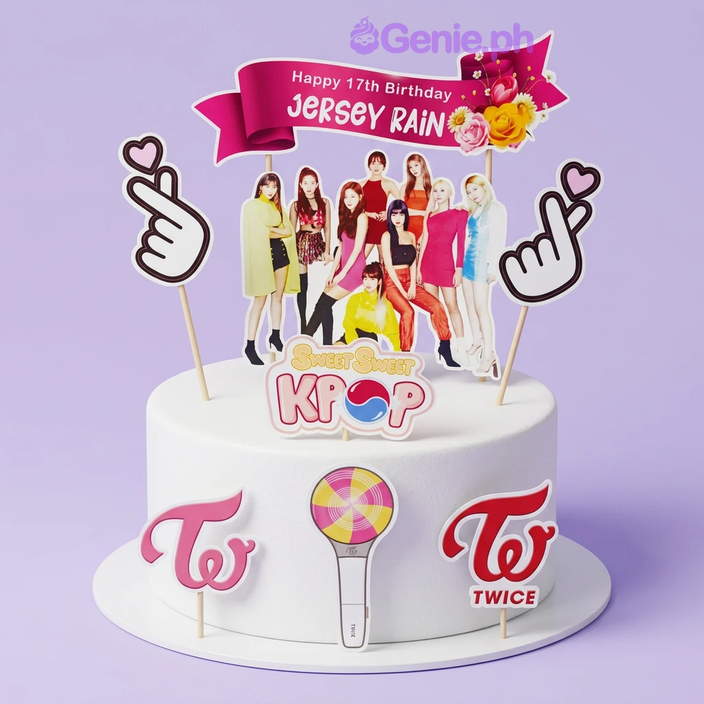 Kpop Twice Police Cake Design