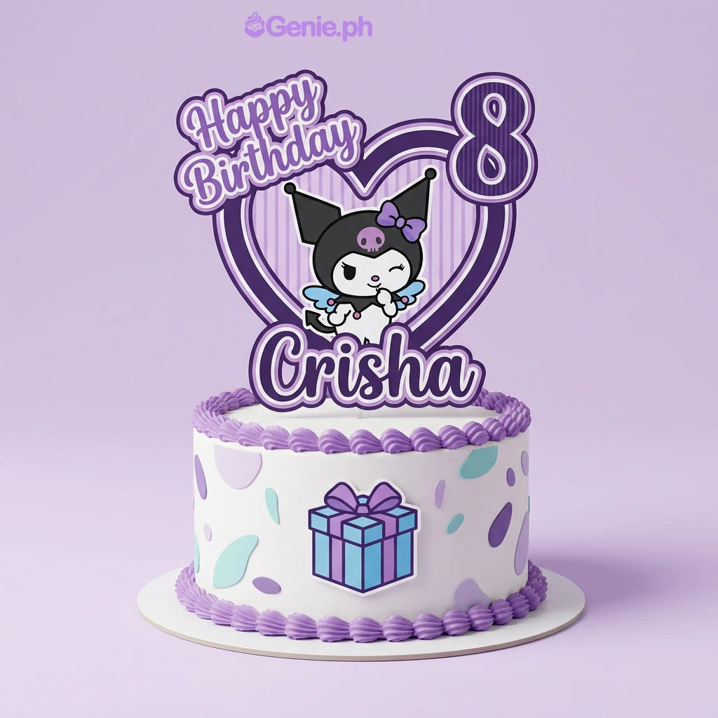 Kuromi Birthday Cake