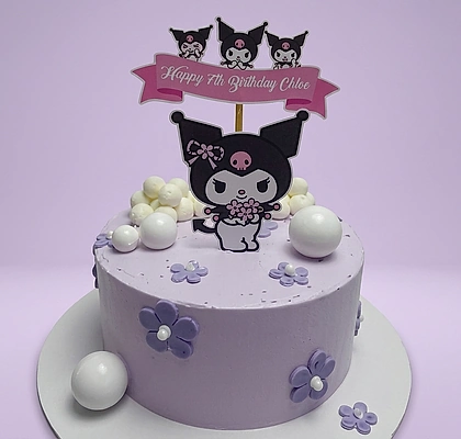 Kuromi Purple Cake