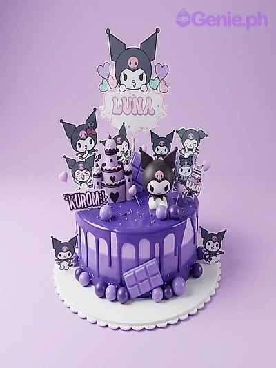 Kuromi Purple Cake