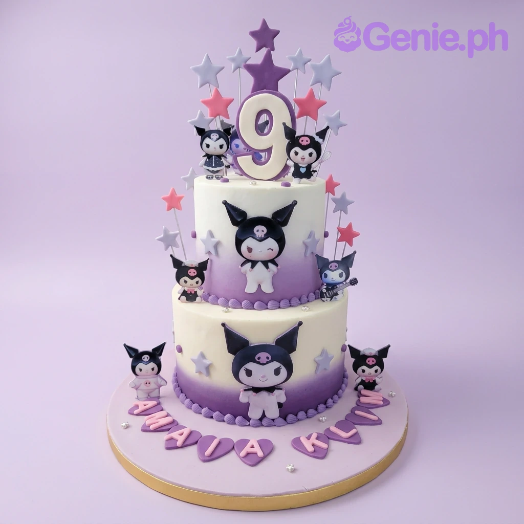 Kuromi Sanrio Cake