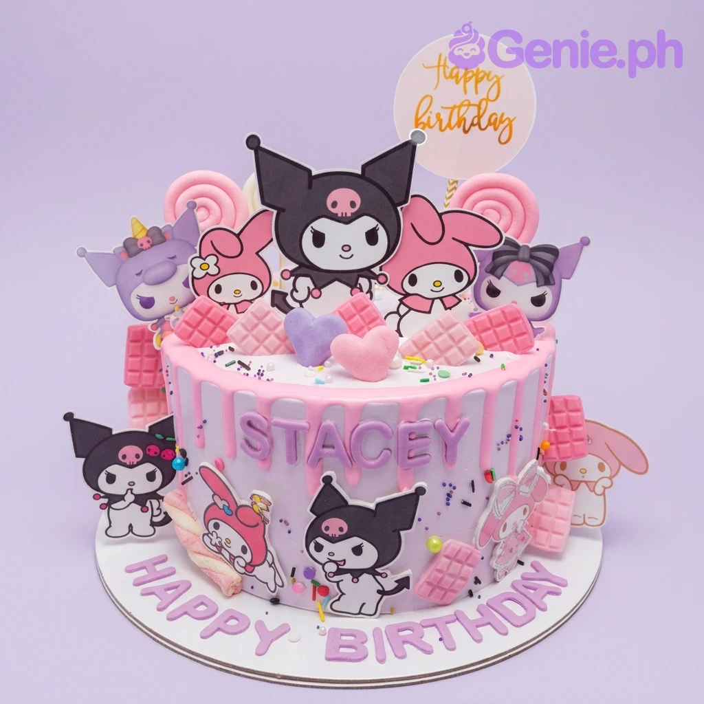 Kuromi Sanrio Cake