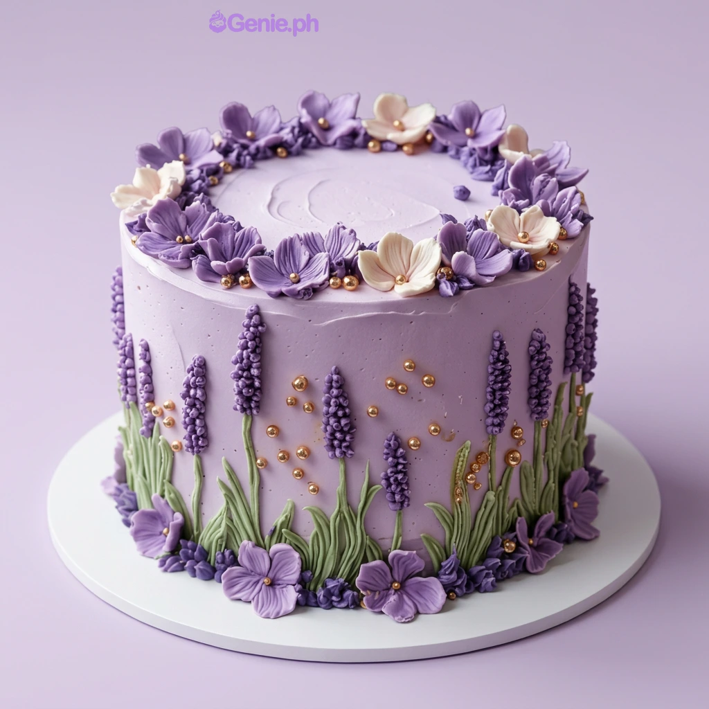 Lavender Floral Cake Lavender Floral Cake