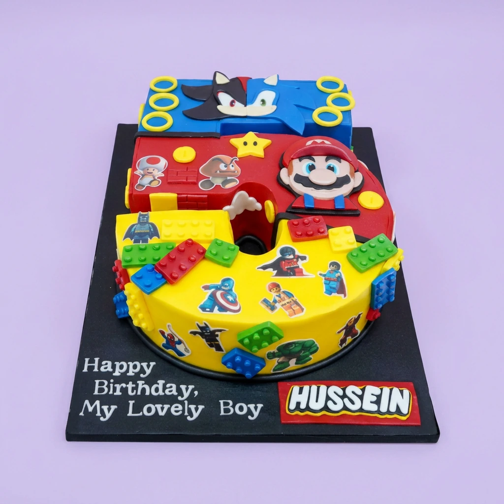 Lego Mario Sonic Sonic The Hedgehog Cake Design