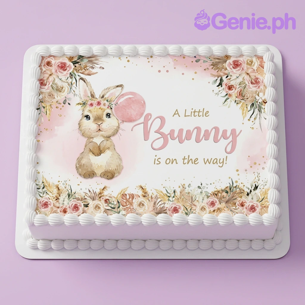 Little Bunny Baby Shower Little Man Cake Design