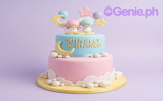 Little Twin Stars Little Man Cake Design