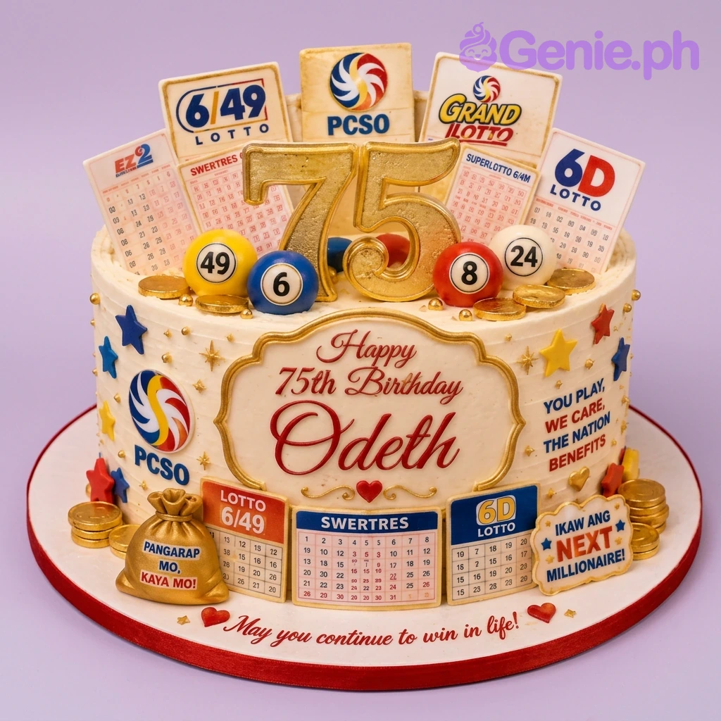 Lotto Birthday Cake