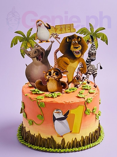 Madagascar Movie Cake Design