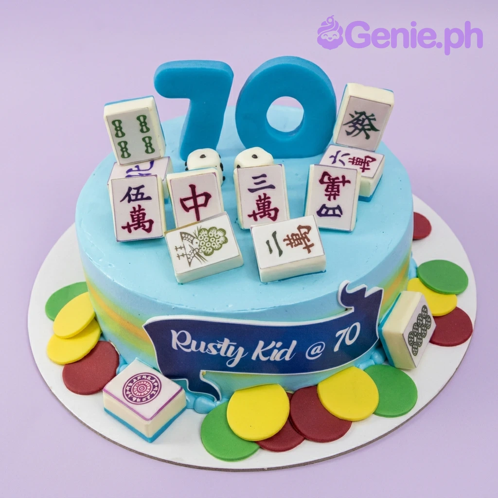 Mahjong Senior Cake