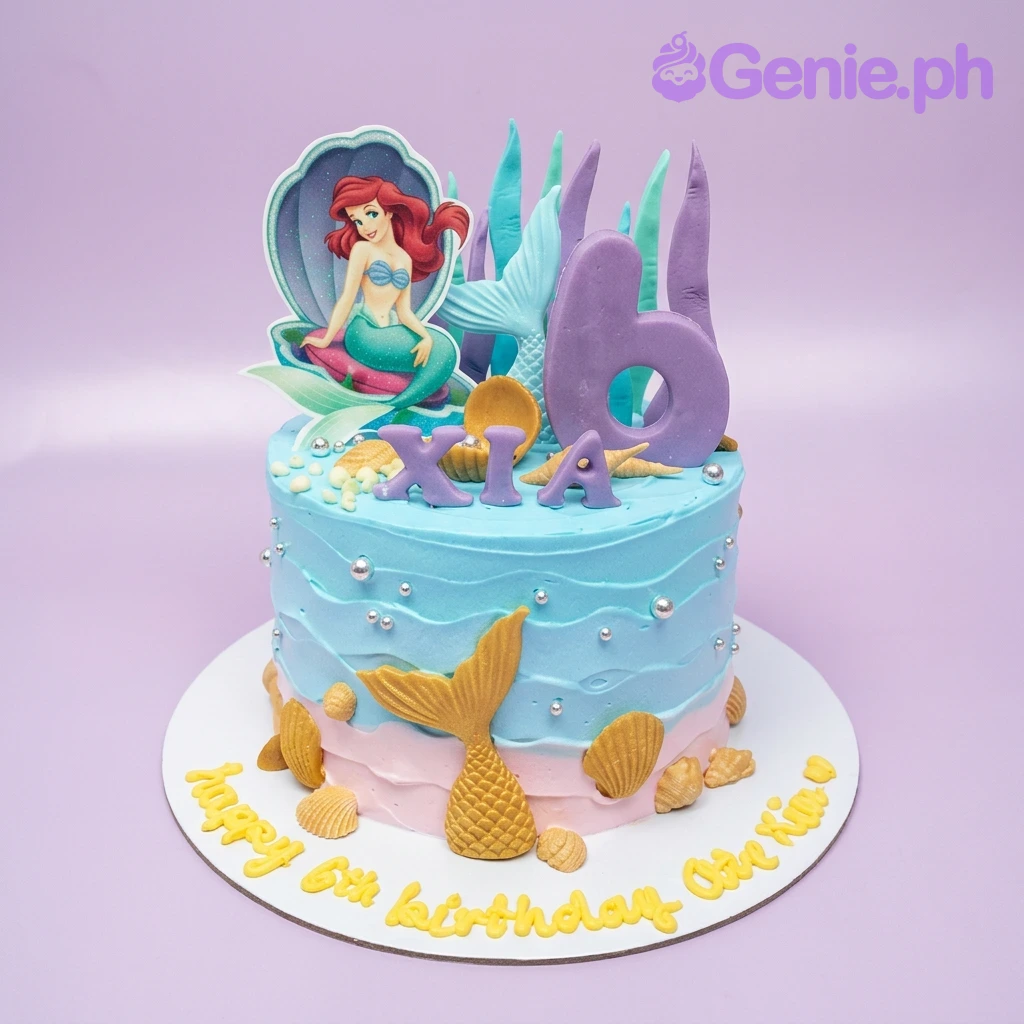 Mermaid Ariel Cake