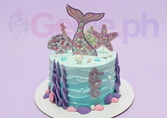 Mermaid Under The Sea Cake Design