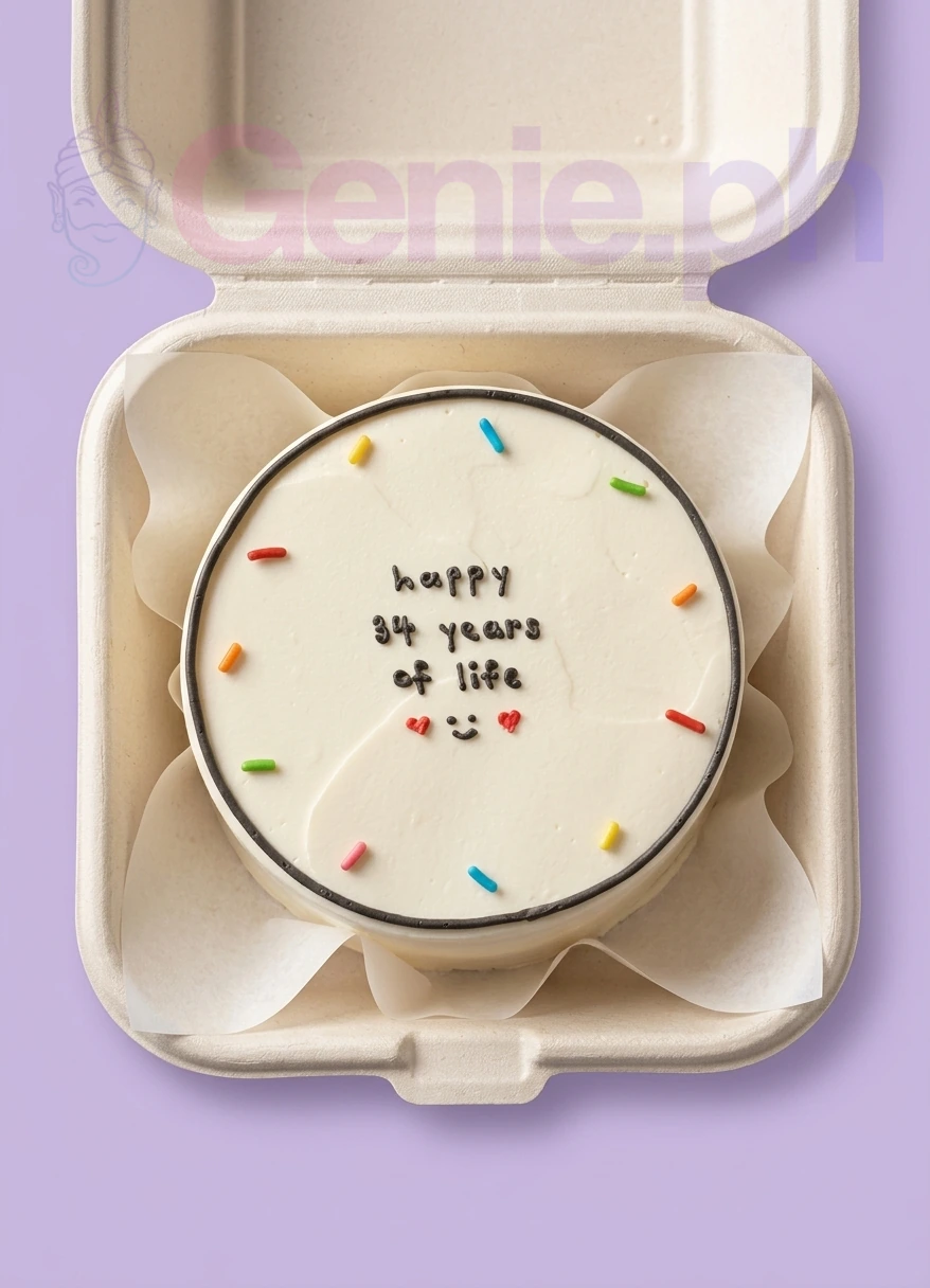 Minimalist Birthday Gacha Life Cake Design