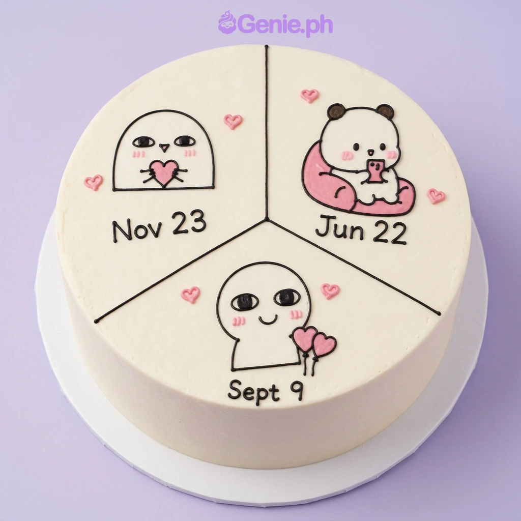 Minimalist Doodle Cake Minimalist Doodle Cake