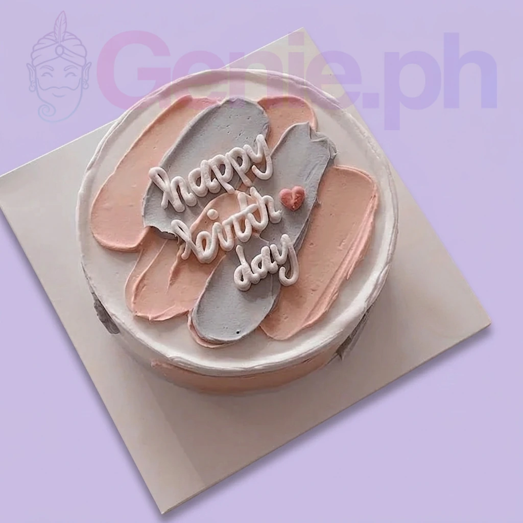 Minimalist Palette Korean Cake Design