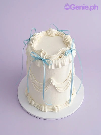 Minimalist Ribbon Sing Cake Design
