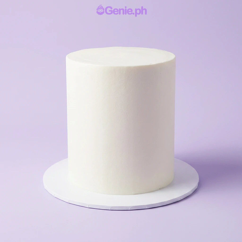 Minimalist White Attack On Titan Cake Design