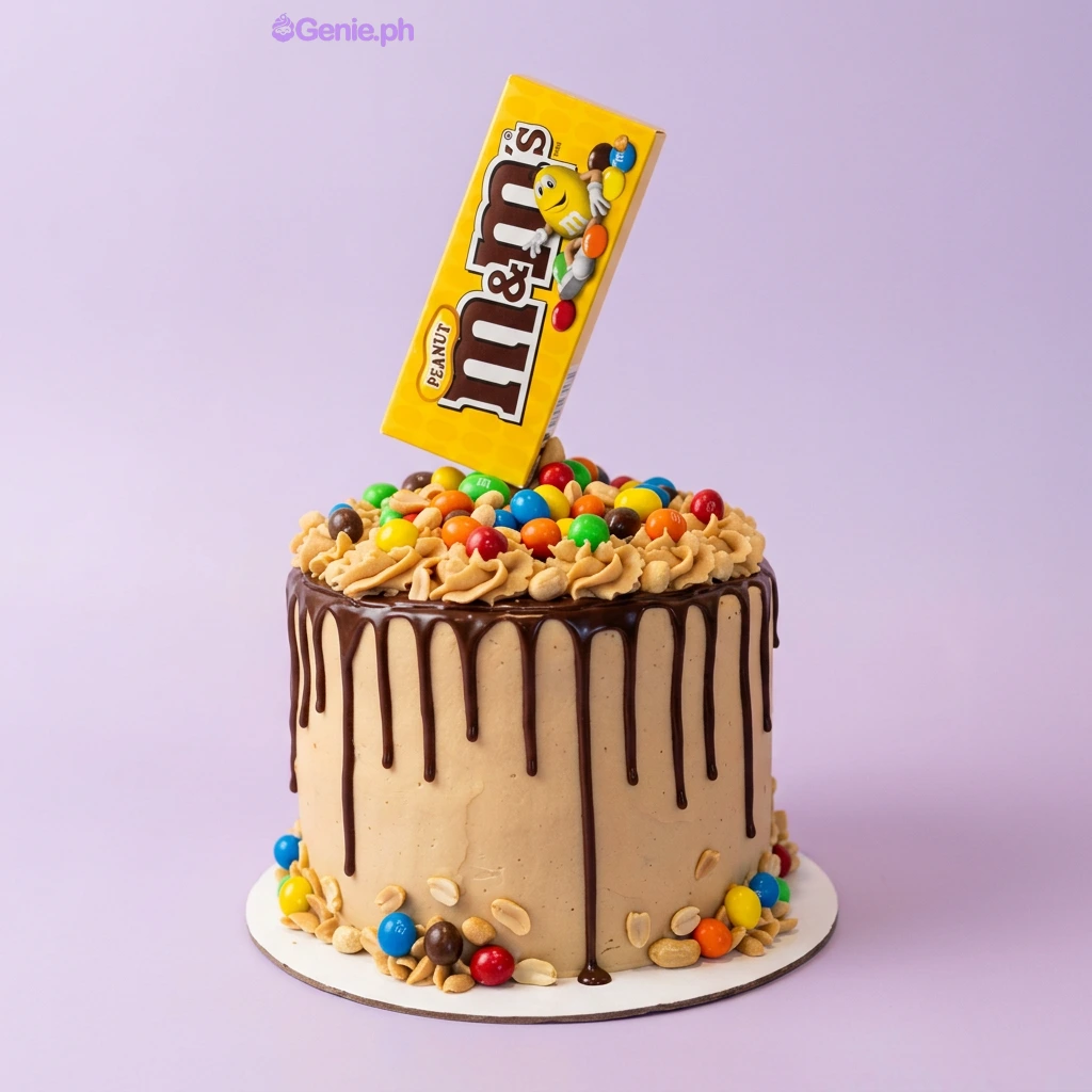 M&ms Drip Cake