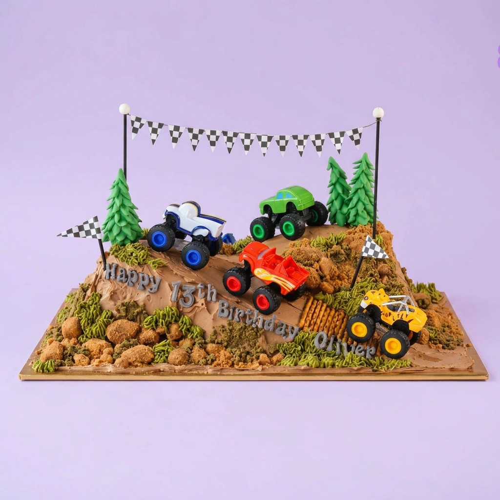 Monster Truck Monsters Cake Design Monster Truck Monsters Cake Design