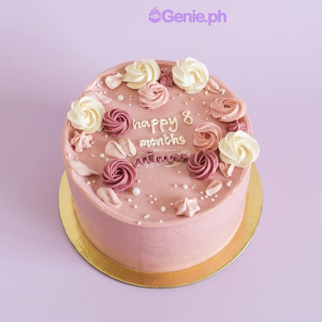 Monthly Milestone Birthday Cake Design