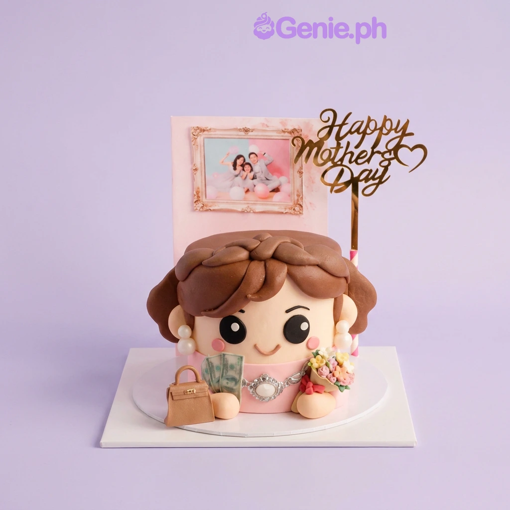 Mother's Day Money Cake Design