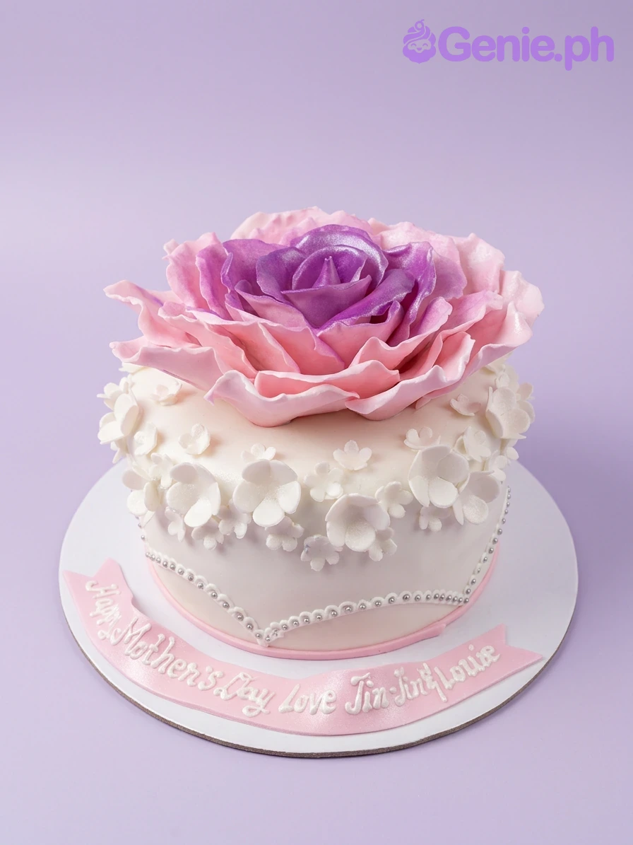 Mother's Day Rose Mothers Day Cake Design