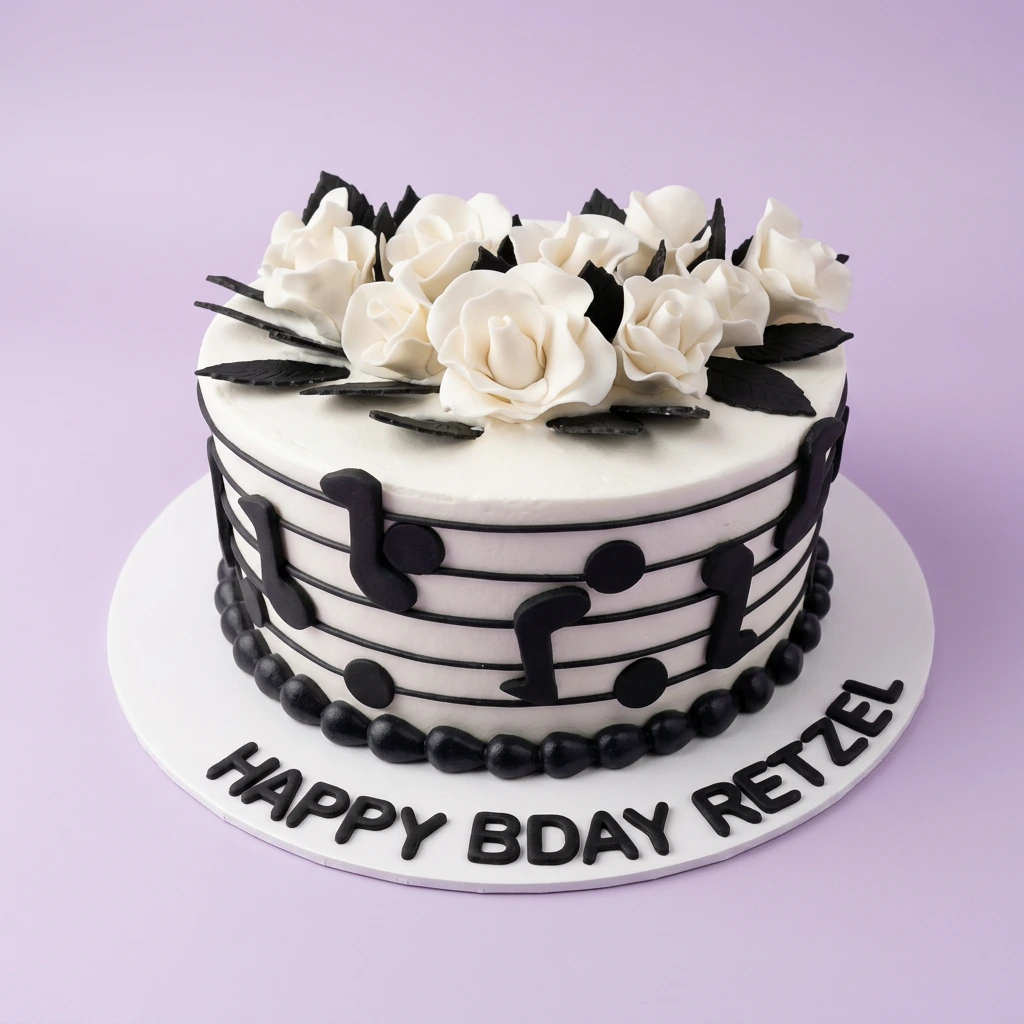 Music Themed Music Birthday Cake Design