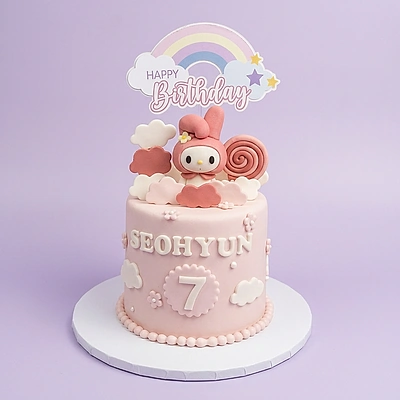 My Melody Rainbow Cake